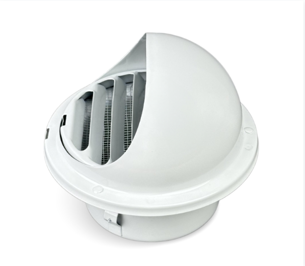 6" Stainless Steel Dorm Vent, white غطاء هواية دائري أبيض