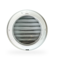 6" Stainless Steel Dorm Vent, white غطاء هواية دائري أبيض