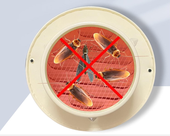 6" Stainless Steel Dorm Vent, Beige غطاء هواية خارجي بيج