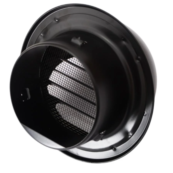 6" Stainless Steel Dorm Vent,black غطاء هواية دائري أسود