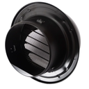 6" Stainless Steel Dorm Vent,black غطاء هواية دائري أسود