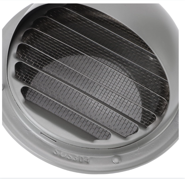 6" Stainless Steel Dorm Vent,gray غطاء هواية دائري رصاصي