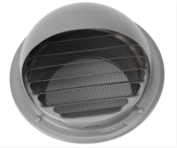 6" Stainless Steel Dorm Vent,gray غطاء هواية دائري رصاصي