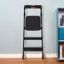 Wide Platform Stepladder 4 Step Black, Wisely سلم منزلي