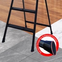 Wide Platform Stepladder 4 Step Black, Wisely سلم منزلي