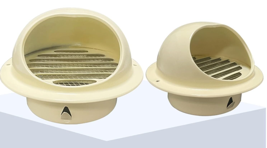 4" Stainless Steel Dorm Vent, Beige WISELY غطاء هواية بيج