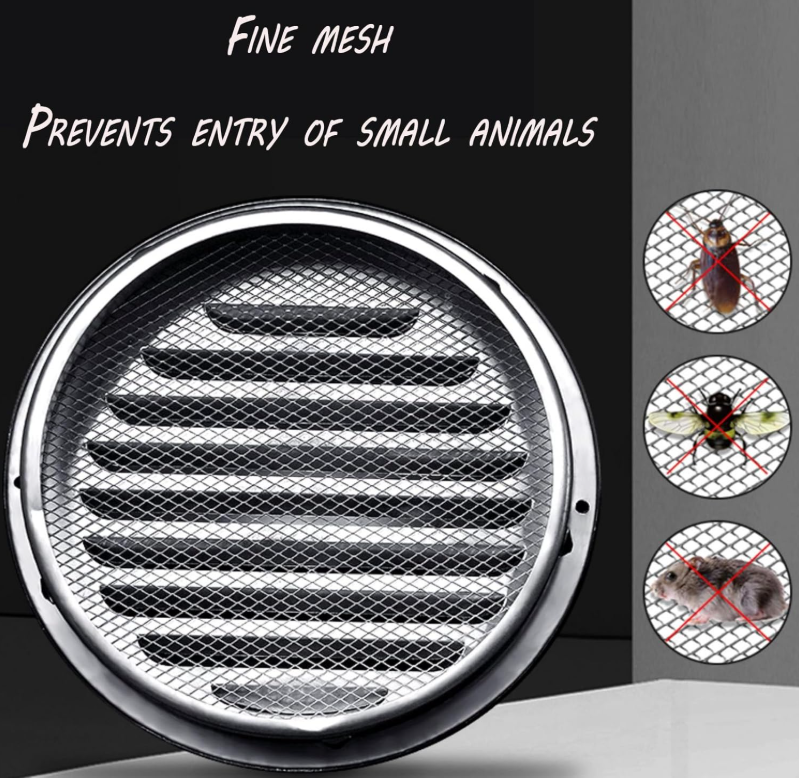6" Stainless Steel Flat Vent, Wisely غطاء هواية دائري