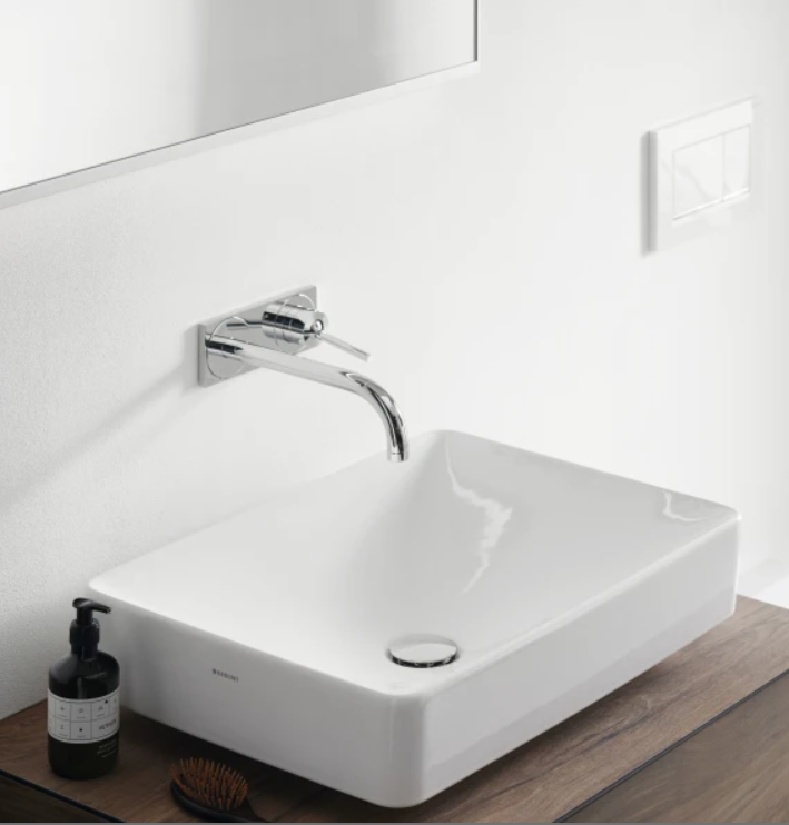 Geberit VariForm lay-on washbasin, rectangular حوض مغسلة فوق الكونتر خارجي