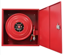 FIRE HOSE REEL AND CABINET WITH ACCESSORIES