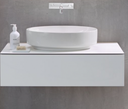 Geberit VariForm lay-on washbasin, oval حوض مغسلة دائري فوق السطح