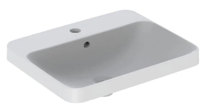Geberit "Variform" Rectangular Above Counter Basin Artحوض غسيل مستطيل الشكل يُركب فوق سطح الطاولة