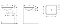 Geberit VariForm under-countertop washbasin, rectangular حوض مغسلة غاطس مربع