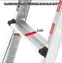 Six-joint Multipurpose Ladder YQGJT-6-3800 4*3, Wisely سلم متعدد الاستخدامات بستّ مفاصل قابل للطي