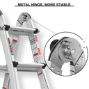 Six-joint Multipurpose Ladder YQGJT-6-5000 4*4, Wisely سلم متعدد الاستخدامات بستّ مفاصل قابل للطي