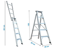 ECOWISE ALUMINIUM LADDER 5 STEPS سلم ايكو وايز متعدد