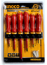 6 Pcs insulated screwdriver set طقم مفك كهرباء INGCO
