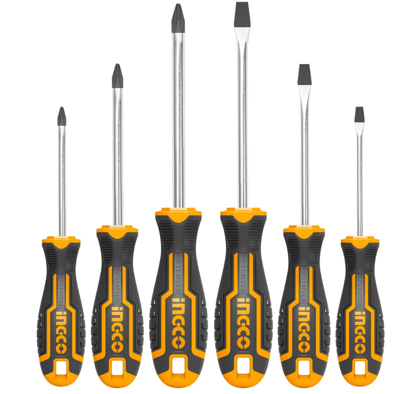 6 Pcs screwdriver set طقم مفكات INGCO