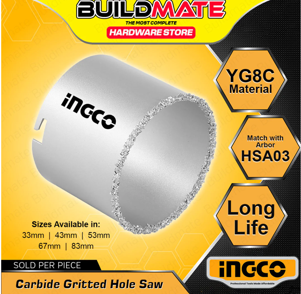 67mm Carbide Gritted Hole Saw مقص سراميك INGCO
