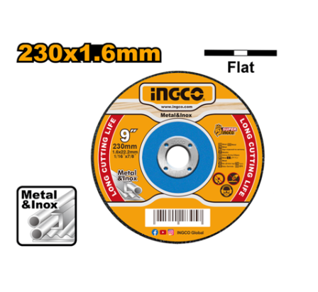 Abrasive metal cutting disc 9" ديسك قص حديد INGCO