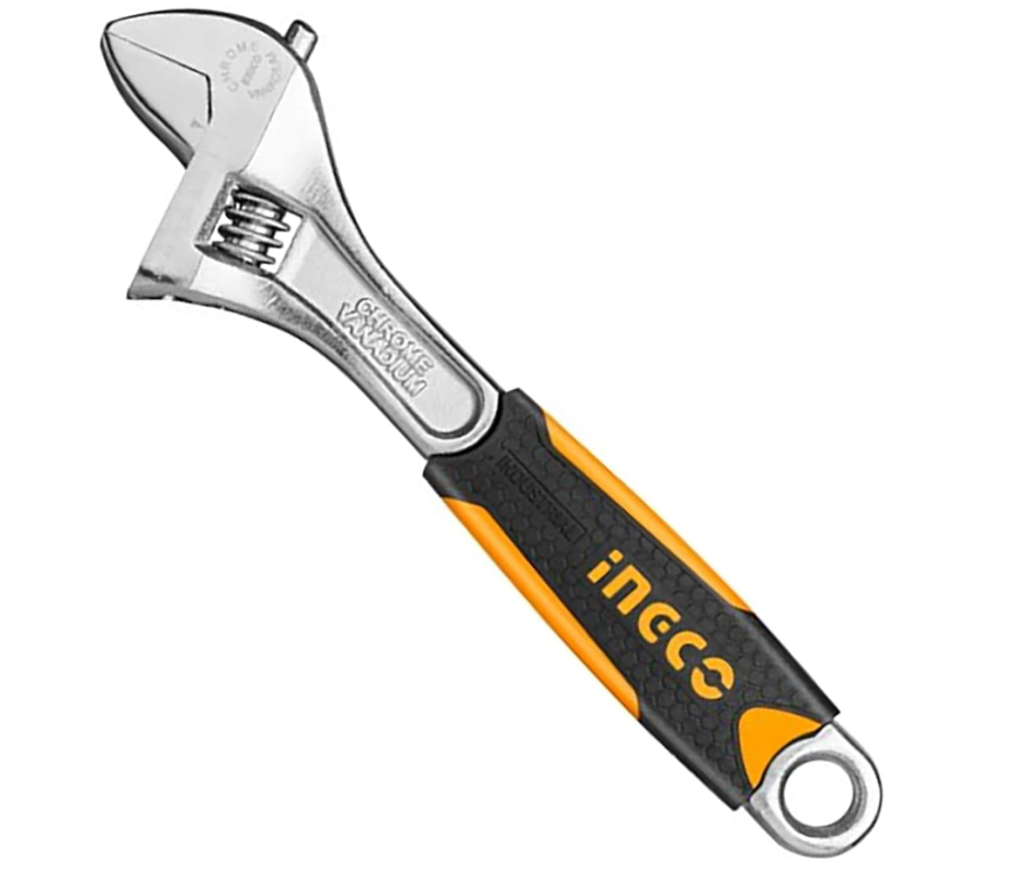 Adjustable wrench 200 mm(8") مفتاح غاز متحرك INGCO