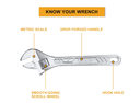 Adjustable wrench مفتاح متعدد 10" INGCO
