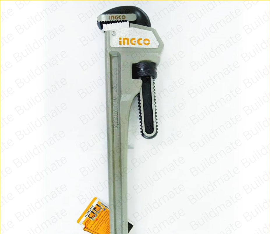 Aluminum handle pipe wrench مفتاح ماسورة المنيوم 18INGCO