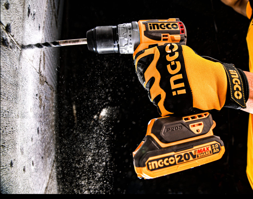Compact Brushless Cordless Drill دريل بطارية 20 فولت تورك 60 INGCO