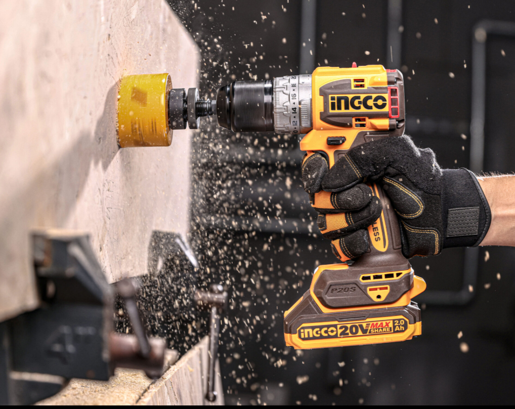 Compact Brushless Cordless Drill دريل بطارية 20 فولت تورك 60 INGCO