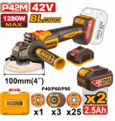 Cordless 5 pcs Combo Kit طقم الكامبو 5 قطع للسيارات INGCO