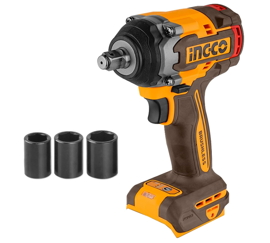 Cordless impact wrench دريل فك وربط 1/2" INGCO