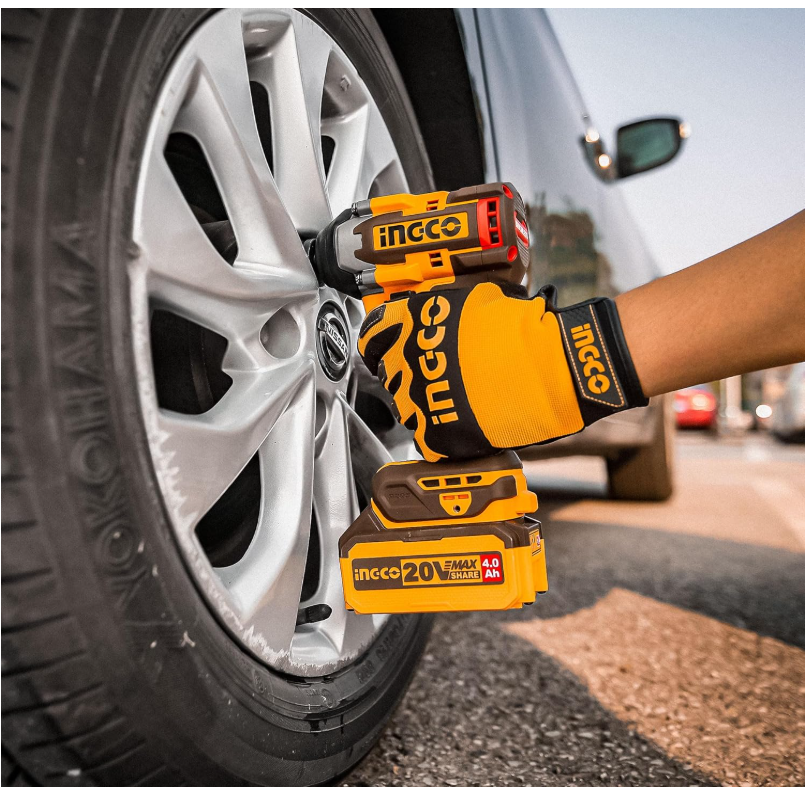 Cordless impact wrench دريل فك وربط 1/2" INGCO
