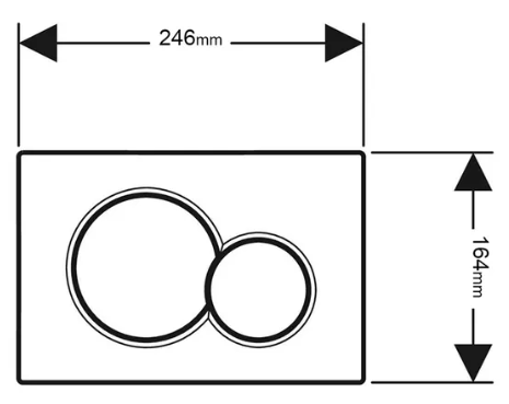 ضغطة سيفون سيجما  GEBERIT SIGMA01 PUSH BUTTON (نسخة)