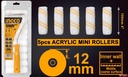 Cylinder brush 11 in 1 set(Inner wall) طقم 11 رولة صبغ 4" - 100ملم مع عدد 1 هاندل INGCO