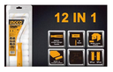 Cylinder brush 11 in 1 set(Inner wall) طقم 11 رولة صبغ 4" - 100ملم مع عدد 1 هاندل INGCO
