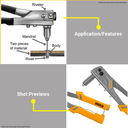 Hand Riveter 10.5 Inch مكينة برشام INGCO