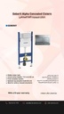 Geberit Duofix element for wall-hung WC Alpha خزان مخفي جبريت الفا 458.234.00.3 