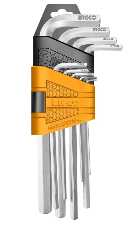 Hex key طقم اللنكية 9 قطع INGCO