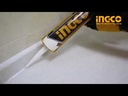 Industrial Grade Caulking Gun 9 Inch with Strong Aluminum Handle مسدس سيليكون 9" مقبض ألمنيوم INGCO