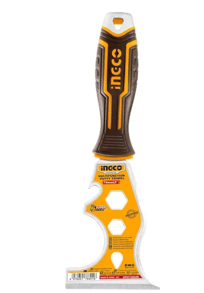 Multi-functional putty trowel سكين معجون 3" متعدد الاستخدامات INGCO