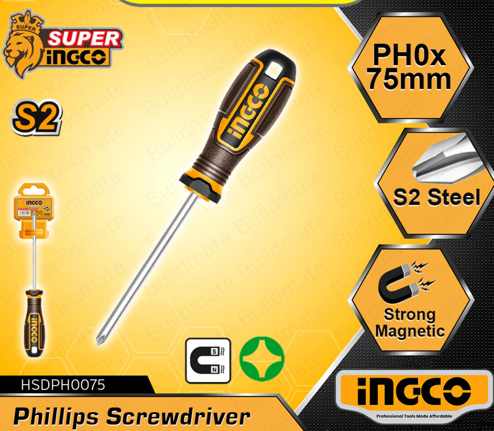 Phillips screwdriver - PH2mmx150mm مفك براغي INGCO
