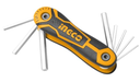 Professional Hex Key Set 8-Pieces, 2 mm x 8 mm Size طقم حبات النكي INGCO