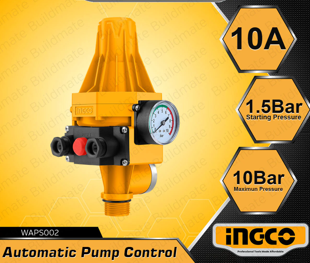 Pump Control Auto 10Bar Gauge اوتوماتيك مضخة INGCO