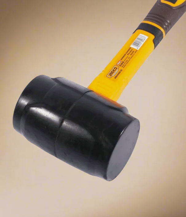 Rubber hammer 16oz/450g مطرقة ربر اسود INGCO