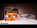 Safety Goggle نظارة سلامة شفاف INGCO