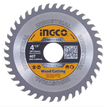 Saw Blade TCT 115mm X 40t ديسك قص خشب 4.50 INGCO