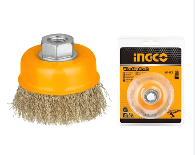 Wire Cup Brushes 75 mm Size فرشاة نحاس 3" INGCO