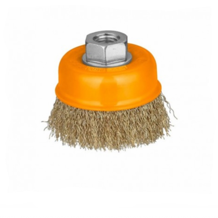 Wire Cup Brushes 75 mm Size فرشاة نحاس 3" INGCO