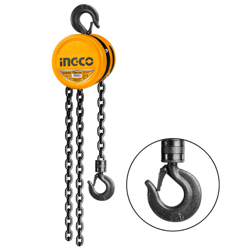 بكرة شد 2 طن Manual Chain Hoist – 2 Ton INGCO