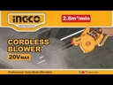 منفاخ هواء بطارية 20 فولت INGCO Cordless Blower – 20V