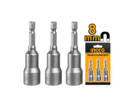 3 Pcs impact magnetic nut set مجموعة صواميل مغناطيسية مقاومة للصدمات مكونة من 3 قطع INGCO